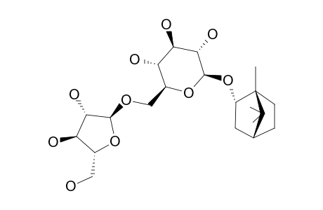 BORNYL-7-O-ALPHA-L-ARABINOFURANOSYL-(1->6)-BETA-D-GLUCOPYRANOSIDE