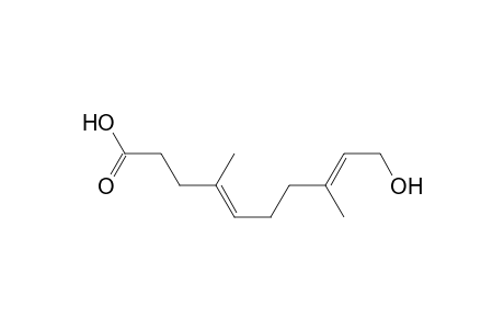(4E,8E)-10-hydroxy-4,8-dimethyl-deca-4,8-dienoic acid