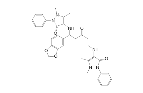 1,5-di(antipyrin-4-ylamino)-5-(3,4-methylenedioxyphenyl)pentan-3-one