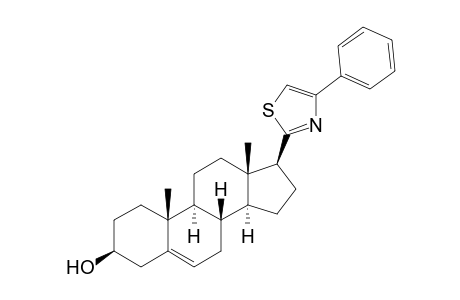 (3S,8S,9S,10R,13S,14S,17S)-10,13-dimethyl-17-(4-phenyl-1,3-thiazol-2-yl)-2,3,4,7,8,9,11,12,14,15,16,17-dodecahydro-1H-cyclopenta[a]phenanthren-3-ol