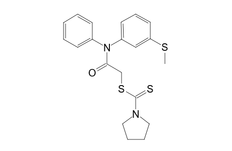 N-(3-Methylthiophenyl)-N-[(1-pyrolidinylthiocarbamoylthio)acetyl]-phenylamine