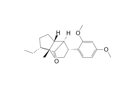 1-Ethyl-5-(2,4-dimethoxyphenyl)-7a-methyl-(1.alpha.,3a.beta.,4.alpha.,5.alpha.,7a.beta.)-octahydro-1,4-methano-1H-inden-8-one
