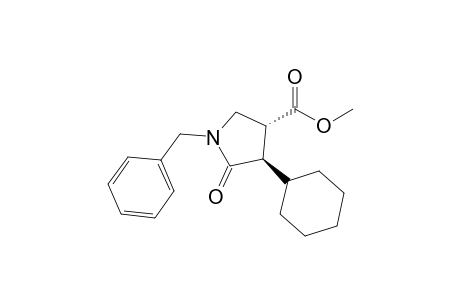(3R,4R)-1-benzyl-4-cyclohexyl-5-keto-pyrrolidine-3-carboxylic acid methyl ester