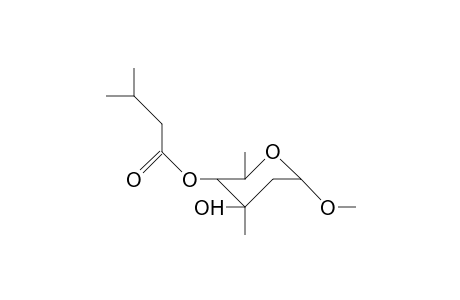 4-Isovaleric.alpha.-methyl-mycaroside ester