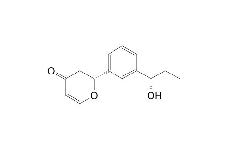 2(R)-[3-(1(S)-Hydroxypropyl)phenyl]-2,3-dihydro-4H-pyran-4-one
