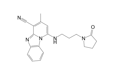 1-[3-(2-ketopyrrolidino)propylamino]-3-methyl-pyrido[1,2-a]benzimidazole-4-carbonitrile
