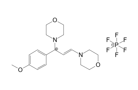 1,3-Di-4-morpholinyl-1-(p-methoxyphenyl)-2-propenylium hexafluorophosphate