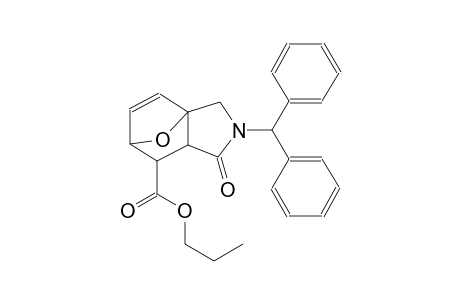 propyl 3-benzhydryl-4-oxo-10-oxa-3-azatricyclo[5.2.1.0~1,5~]dec-8-ene-6-carboxylate