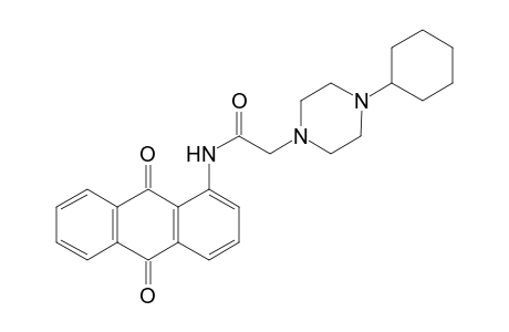 1-Pyrazineacetamide, 4-cyclohexyl-N-(9,10-dihydro-9,10-dioxo-1-anthracenyl)hexahydro-