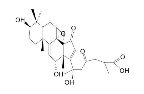 APPLANOXIDIC ACID H ; 3beta,12alpha,20-TRIHYDROXY-7alpha,8alpha-EPOXY-15,23-DIOXO-5alpha-LANOSTA-9(11),16-DIEN-26-OIC ACID