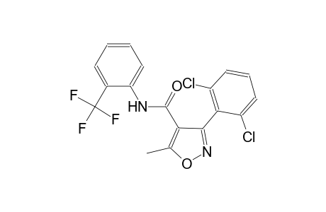 3-(2,6-dichlorophenyl)-5-methyl-N-[2-(trifluoromethyl)phenyl]-4-isoxazolecarboxamide