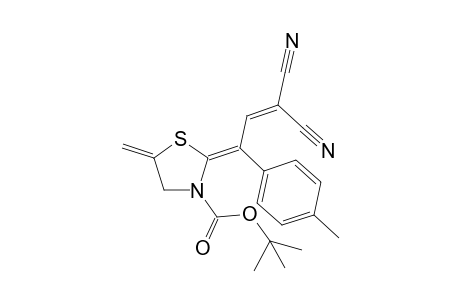 t-Butyl 2-[3',3'-dicyano-2'-(4"-methylphenyl)allylidene]-5-methylenethiazole-3-carboxylate