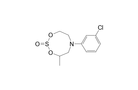 6-(3-chlorophenyl)-4-methyl-1,3,2,6-dioxathiazocane 2-oxide