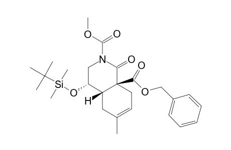 (4S,4aS,8aS)-4-[tert-butyl(dimethyl)silyl]oxy-1-keto-6-methyl-4,4a,5,8-tetrahydro-3H-isoquinoline-2,8a-dicarboxylic acid O8a-benzyl ester O2-methyl ester