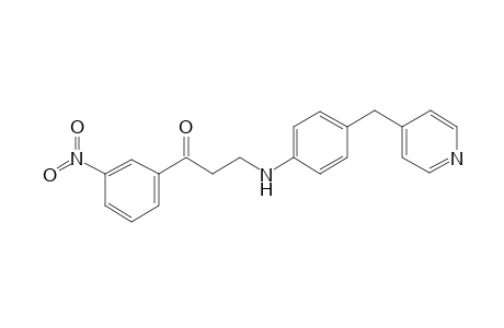 1-(3-nitrophenyl)-3-[4-(4-pyridylmethyl)anilino]propan-1-one