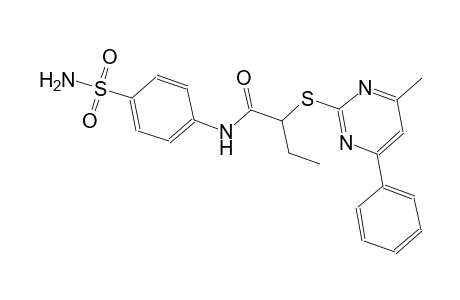 N-[4-(aminosulfonyl)phenyl]-2-[(4-methyl-6-phenyl-2-pyrimidinyl)sulfanyl]butanamide