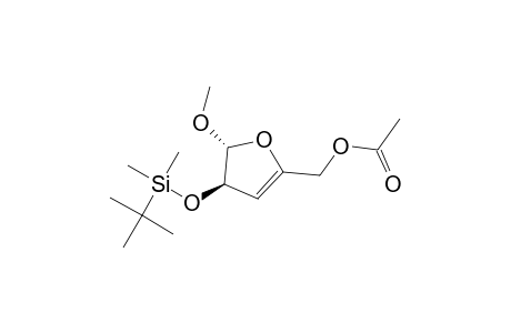 2-Furanmethanol, 4-[[(1,1-dimethylethyl)dimethylsilyl]oxy]-4,5-dihydro-5-methoxy-, acetate, (4R-trans)-
