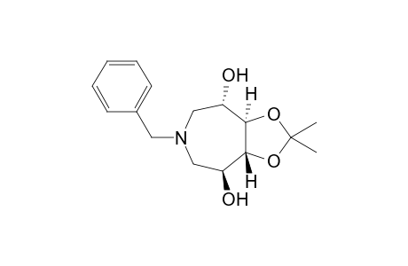 (3aR,4S,8S,8aR)-2,2-dimethyl-6-(phenylmethyl)-3a,4,5,7,8,8a-hexahydro-[1,3]dioxolo[4,5-d]azepine-4,8-diol