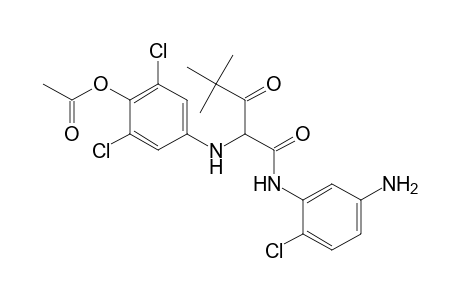 Pentanamide, 2-[[4-(acetyloxy)-3,5-dichlorophenyl]amino]-N-(5-amino-2-chlorophenyl)-4,4-dimethyl-3-oxo-