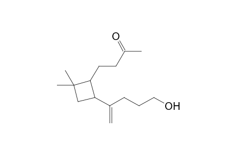 1-(4'-Hydroxy-1'-methylenebutyl)-2-(3"-oxobutyl)-3,3-dimethylcyclobutane