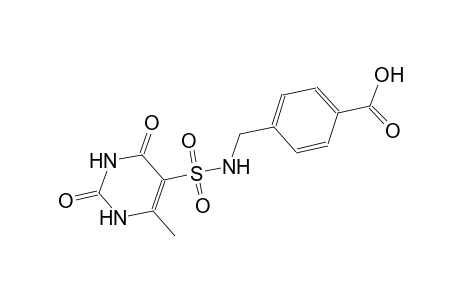 benzoic acid, 4-[[[(1,2,3,4-tetrahydro-6-methyl-2,4-dioxo-5-pyrimidinyl)sulfonyl]amino]methyl]-