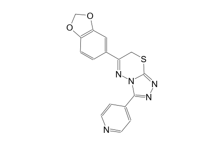 6-(1,3-benzodioxol-5-yl)-3-(4-pyridinyl)-7H-[1,2,4]triazolo[3,4-b][1,3,4]thiadiazine