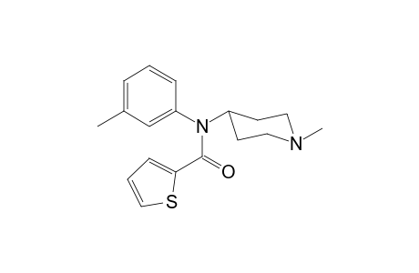 N-(3-Methylphenyl)-N-(1-methylpiperidin-4-yl)thiophene-2-carboxamide