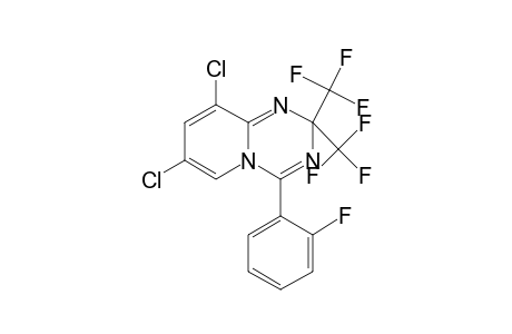 7,9-Dichloro-4-(2-fluoro-phenyl)-2,2-bis-trifluoromethyl-2H-pyrido[1,2-a][1,3,5]triazine