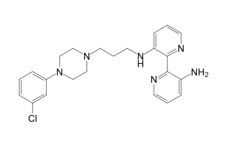 [2,2'-Bipyridine]-3,3'-diamine, N-[3-[4-(3-chlorophenyl)-1-piperazinyl]propyl]-