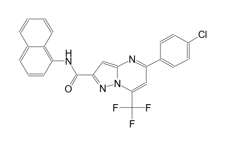 pyrazolo[1,5-a]pyrimidine-2-carboxamide, 5-(4-chlorophenyl)-N-(1-naphthalenyl)-7-(trifluoromethyl)-