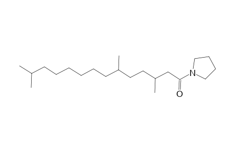 Pyrrolidine, 1-(3,6,13-trimethyl-1-oxotetradecyl)-