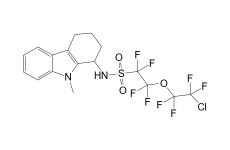 9-Methyl-1-(5'-chloro-3'-oxaoctafluoropentyl)sulfonylamino-2,3,4,9-tetrahydro-1H-carbazole