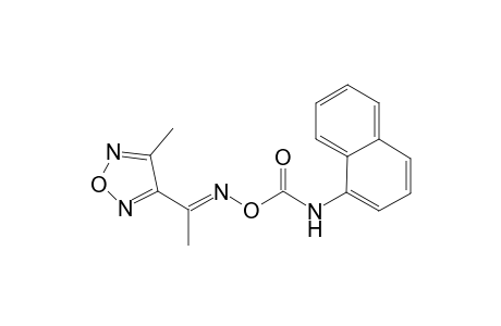 Ethanone, 1-(4-methylfurazan-3-yl)-, oxime, o-(1-naphthylaminocarbonyl)-
