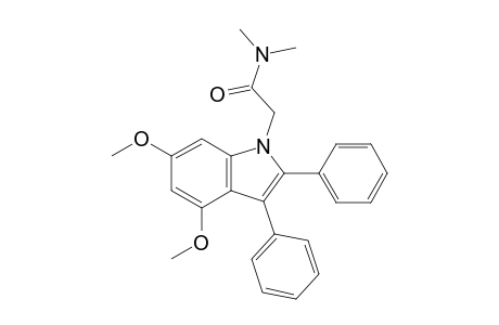 N,N-Dimethyl-4,6-dimethoxy-2,3-diphenylindol-1-ylacetamide