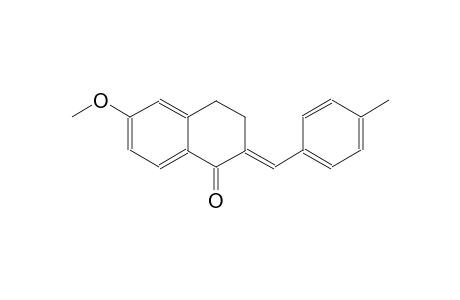 (2E)-6-methoxy-2-(4-methylbenzylidene)-3,4-dihydro-1(2H)-naphthalenone