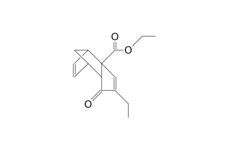 4-Ethyl-5-oxo-endo-tricyclo(5.2.1.0/2,6/)deca-3,8-diene-3-carboxylic acid, ethyl ester