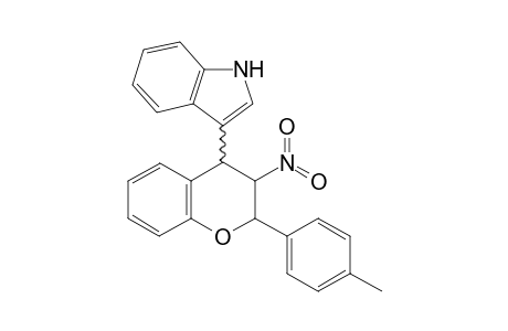 3-[(3S*)-3'-Nitro-2'-(p-tolyl)chroman-4'-yl]-1H-indole