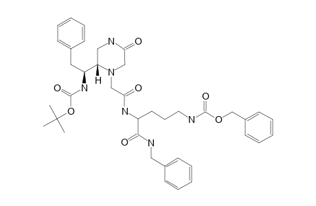 N-[2-[(2S)-[(1S)-[(TERT.-BUTOXYCARBONYL)-AMINO]-2-PHENYLETHYL]-5-OXOPIPERAZIN-1-YL]-ACETYL]-ORN(Z)-NH-BN