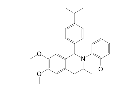 TRANS-6,7-DIMETHOXY-2-(2-HYDROXYPHENYL)-3-METHYL-1-[4-(2-PROPYLPHENYL)]-1,2,3,4-TETRAHYDROISOQUINOLINE