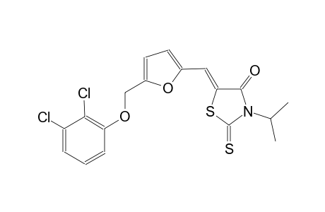 (5Z)-5-({5-[(2,3-dichlorophenoxy)methyl]-2-furyl}methylene)-3-isopropyl-2-thioxo-1,3-thiazolidin-4-one