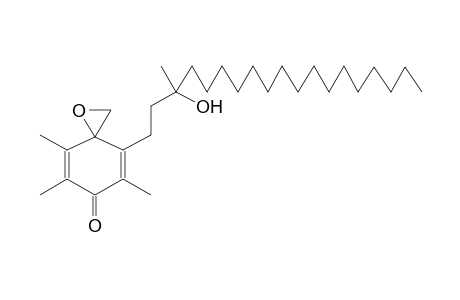 SPIRO[2,3,5-TRIMETHYL-6-(3-HYDROXY-3-METHYLNONADECYL)-5-OXOCYCLOHEXA-2,5-DIEN-1,2'-1'-OXACYCLOPROPANE]