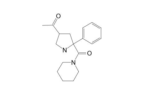 1-[5-phenyl-5-(piperidine-1-carbonyl)pyrrolidin-3-yl]ethanone