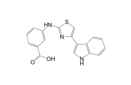 3-{[4-(1H-indol-3-yl)-1,3-thiazol-2-yl]amino}benzoic acid