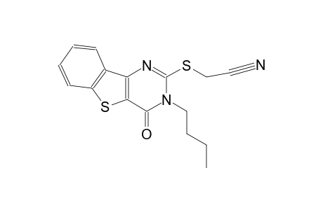 [(3-butyl-4-oxo-3,4-dihydro[1]benzothieno[3,2-d]pyrimidin-2-yl)sulfanyl]acetonitrile