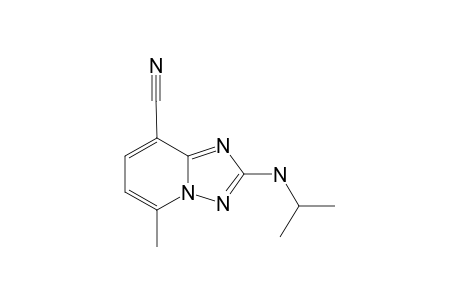 2-ISOPROPYLAMINO-5-METHYL-[1,2,4]-TRIAZOLO-[1,5-A]-PYRIDINE-8-CARBONITRILE