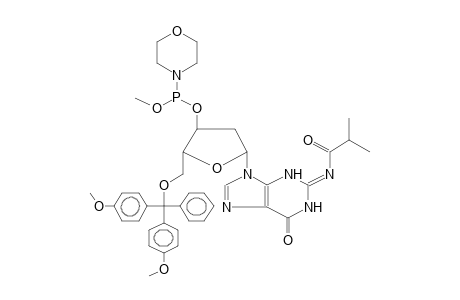 5'-O-DIMETHOXYTRITYL-N2-ISOBUTANOYL-2'-DEOXYGUANOSINE-3'-METHYLMORPHOLIDOPHOSPHITE