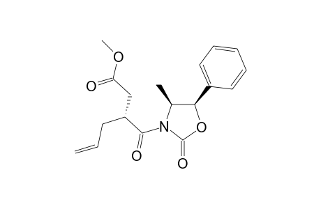 4-Methyl-5-phenyl-3-[2-(2-propen-1-yl)-1-oxo-3-(methoxycarbonyl)propyl]oxazolidinone