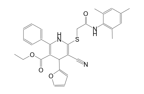 ethyl 5-cyano-4-(2-furyl)-6-{[2-(mesitylamino)-2-oxoethyl]sulfanyl}-2-phenyl-1,4-dihydro-3-pyridinecarboxylate