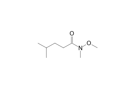 N-methoxy-N,4-dimethyl-pentanamide