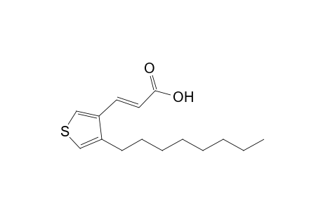 (E)-3-(4-n-Octyl-3-thienyl)propenoic acid